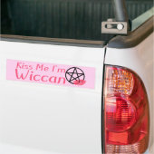 Ik ben Wiccan Bumpersticker (Op Truck)
