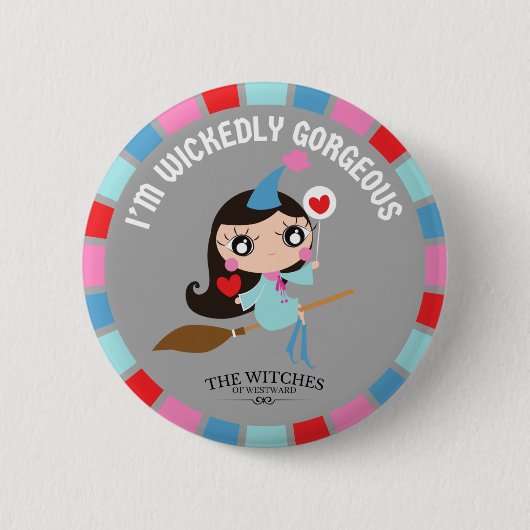 Ik ben Wickedly Gorgeous! Ronde Button 5,7 Cm (Voorkant)