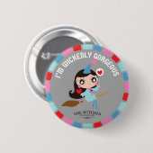 Ik ben Wickedly Gorgeous! Ronde Button 5,7 Cm (Voorkant /achterkant)
