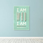 Ik ben wie ik ben canvas afdruk (Insitu (Houten vloer))