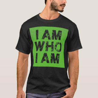 Ik ben wie ik ben  groen t-shirt
