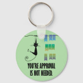 Ik ben wie ik ben knop sleutelhanger (Voorkant)