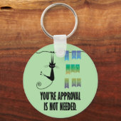 Ik ben wie ik ben knop sleutelhanger (Voorkant)