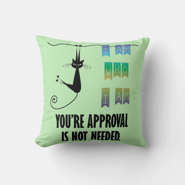 Ik ben wie ik ben kussen (Voorkant)