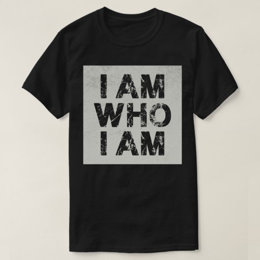 Ik ben wie ik ben Wit T-shirt (Design voorkant)