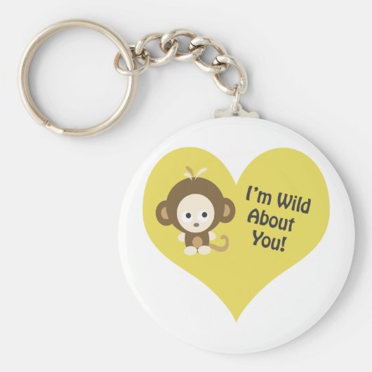 Ik ben Wild over je aap Sleutelhanger (Voorkant)