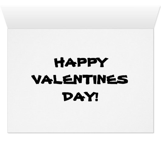 IK BEN WILD OVER JE VALENTIJN. (Binenzijde Horizontaal (Onderkant))