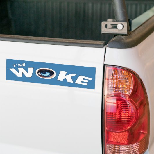 Ik ben Woke Bumpersticker (Op Truck)