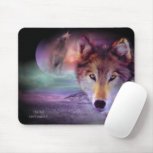 Ik ben Wolf Mousepad Muismat (Met muis)