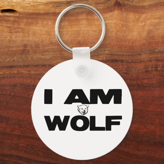 Ik ben Wolf Sleutelhanger (Voorkant)