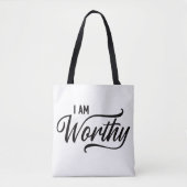 Ik ben Worthy Tote Bag (Voorkant)
