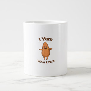 Ik ben Yam wat ik ben die Thanksgiving van zoete a Grote Koffiekop