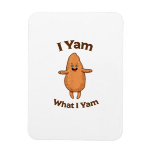 Ik ben Yam wat ik ben die Thanksgiving van zoete a Magneet