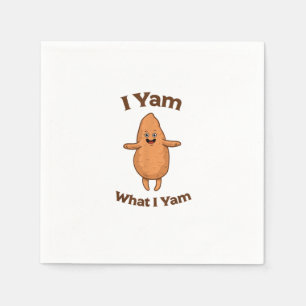 Ik ben Yam wat ik ben die Thanksgiving van zoete a Servet