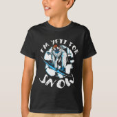 Ik ben Yeti voor Snow Bigfoot Sasquatch Snowboardi T-shirt (Voorkant)
