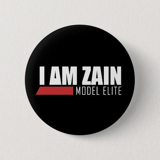 Ik ben Zain Model Elite Ronde Button 5,7 Cm (Voorkant)