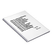 Ik ben ze. Zij is mij. Notitieboek (Rechterzijde)