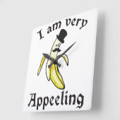 Ik ben zeer aantrekkelijk - Banana Pun Vierkante Klok (Hoek)