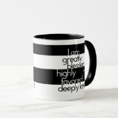 Ik ben zeer gezegend, zeer bevoorrecht, diep gelie mok (Voorkant rechts)