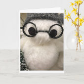 IK BEN ZEER NOSY* MET EEN ZEER MERRY CHRISTMAS. KAART (Gele Bloem)