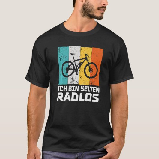 Ik ben zelden fietsloos, grappig fietswiel Premi T-shirt (Voorkant)
