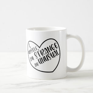 Ik ben zelf een vreemd en ongewoon geschenk koffiemok