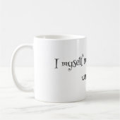 Ik ben zelf een vreemde en ongewone Mok - Gothic Q (Links)