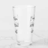 "Ik ben zelf vreemd en ongewoon" Gothic Glass Glas (Links)