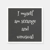 Ik ben zelf vreemde en ongewone cocktailservetten servet (Voorkant)