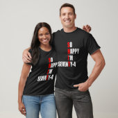 IK BEN ZEVENTIG VIER FUNNY 74th BIRTHDAY TEKST T-shirt (Unisex)