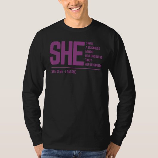 Ik ben zij ondernemer t-shirt (Voorkant)