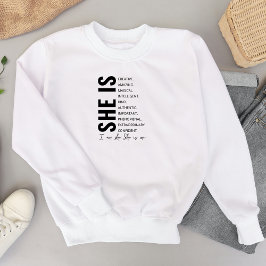 Ik ben zij-zij is mij bemoediging t-shirt