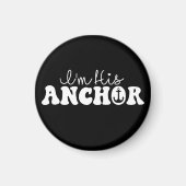 Ik ben zijn anker matching koppels zeilen cadeau g magneet (Voorkant)