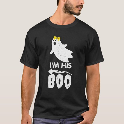 Ik ben zijn boek voor Halloween Ghost Matching Cou T-shirt (Voorkant)