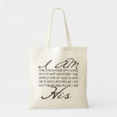 Ik ben zijn Christelijke inspiratie Tote Bag (Voorkant)