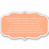 IK BEN ZIJN CHRISTELIJKE STICKER VAN HET DOCHTER. (Voorkant)