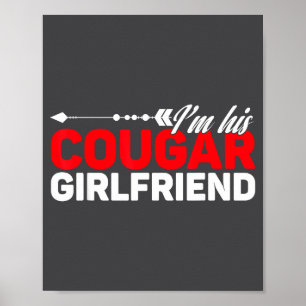 Ik ben zijn cougar-vriendin Funny bijpassende kopp Poster