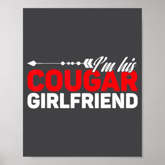 Ik ben zijn cougar-vriendin Funny bijpassende kopp Poster (Voorkant)