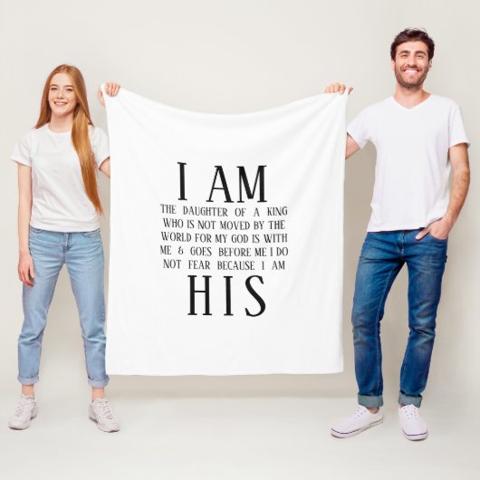 Ik ben zijn douane-vacht fleece deken (In situ)