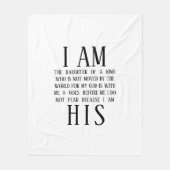 Ik ben zijn douane-vacht fleece deken (Voorkant)