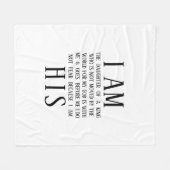 Ik ben zijn douane-vacht fleece deken (Voorkant (Horizontaal))