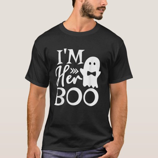 Ik ben zijn heks Ik ben haar BOO-koppels Halloween T-shirt (Voorkant)