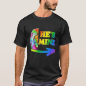 Ik ben zijn homepage Rainbow Lion LGBT Val T-shirt (Voorkant)
