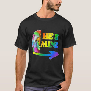 Ik ben zijn homepage Rainbow Lion LGBT Val T-shirt