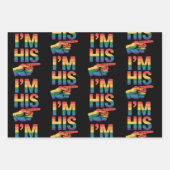 Ik ben zijn homo koppel dat LGBTQ Pride evenaart Inpakpapier Vel (Voorkant)