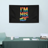 Ik ben zijn homo koppel dat LGBTQ Pride evenaart Spandoek (Beurs)