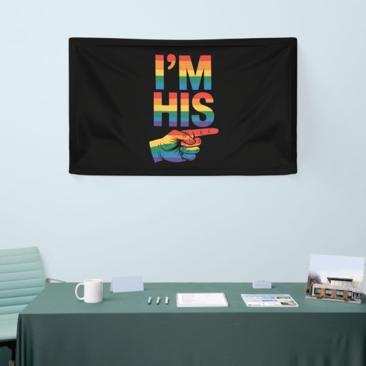Ik ben zijn homo koppel dat LGBTQ Pride evenaart Spandoek (Beurs)