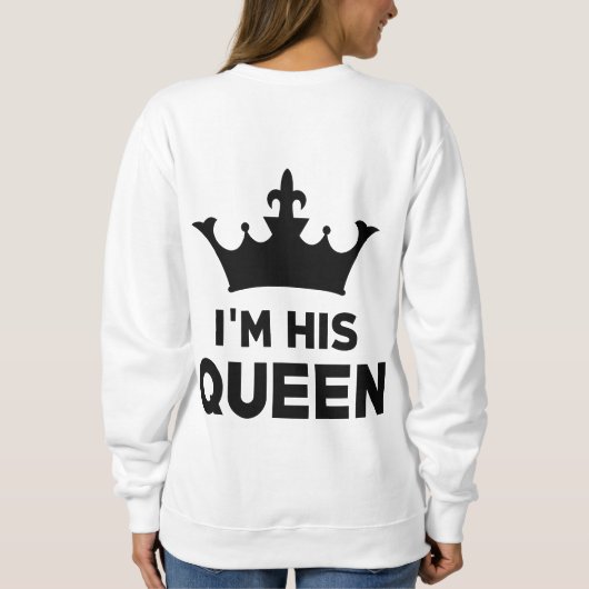 Ik ben zijn koningin trui (Achterkant)