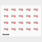 Ik ben zijn mevrouw. ronde sticker (Vel)