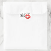 Ik ben zijn mevrouw. ronde sticker (Tas)